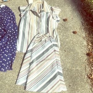 Vintage skirt & shirt set